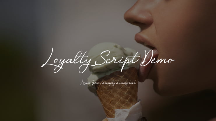 Loyalty Script Demo Font