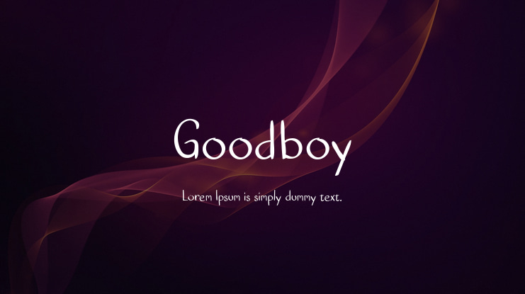 Goodboy Font