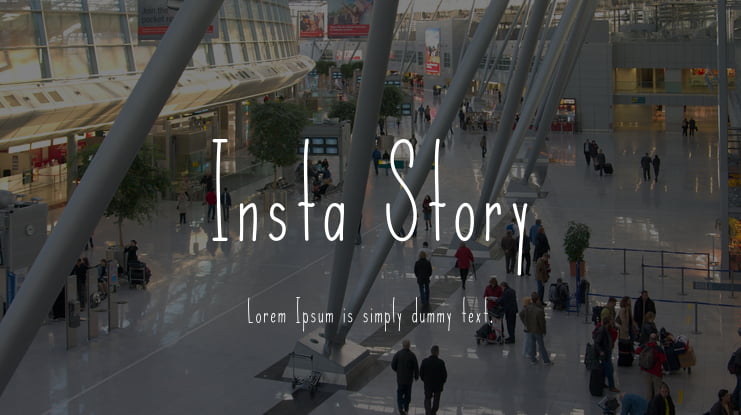 Insta Story Font