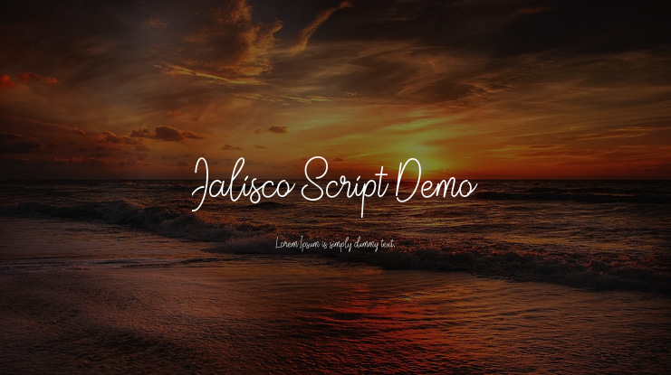 Jalisco Script Demo Font