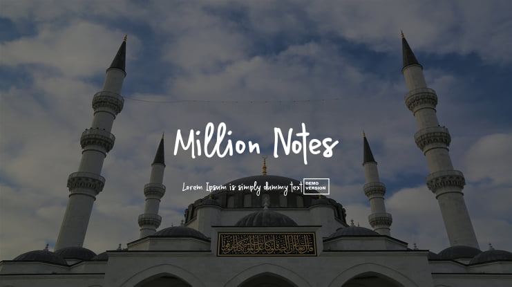Million Notes Font