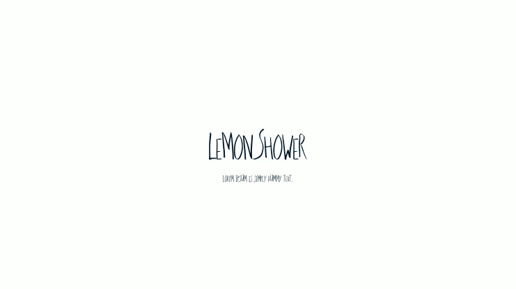 LemonShower Font