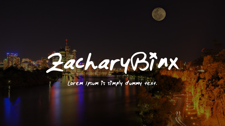 ZacharyBinx Font