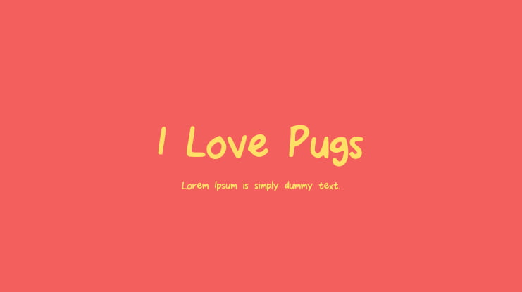 I_Love_Pugs Font