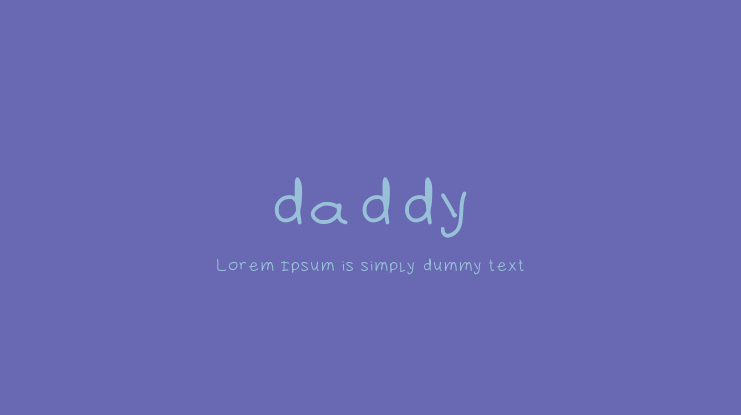 daddy Font