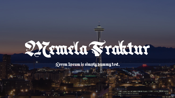 Memela Fraktur Font
