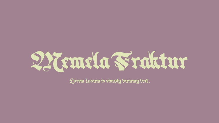Memela Fraktur Font