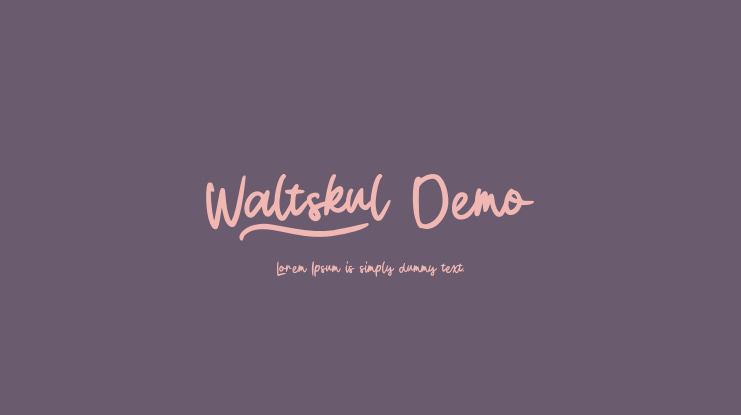 Waltskul Demo Font