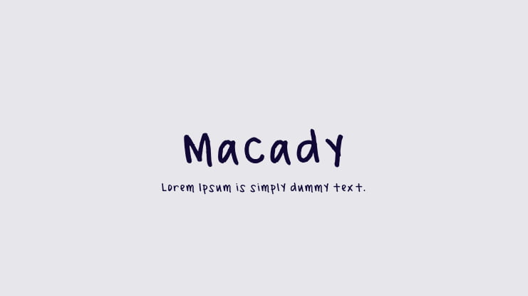 Macady Font