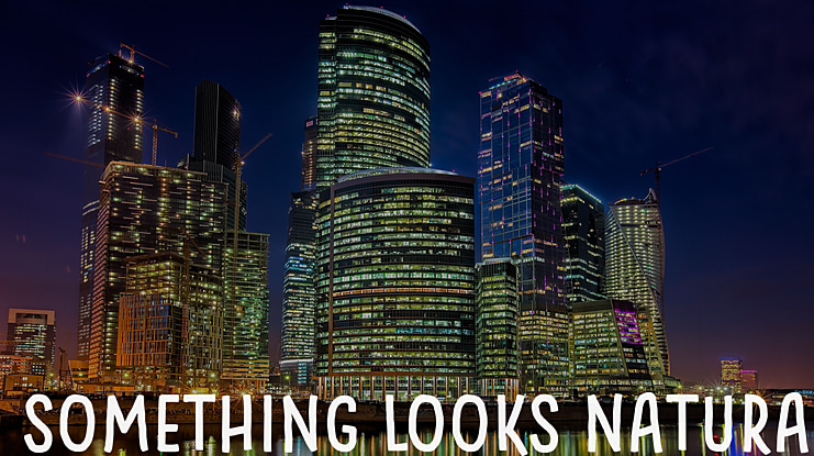 Something Looks Natural Font Family
