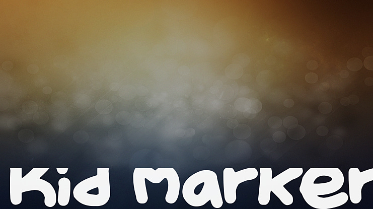 Kid Marker Font