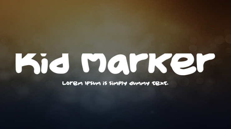 Kid Marker Font