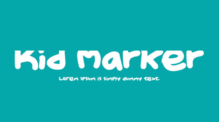 Kid Marker Font
