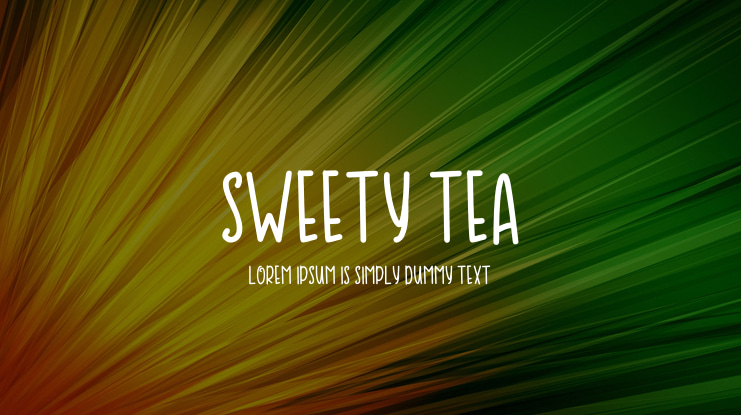 SWEETY TEA Font