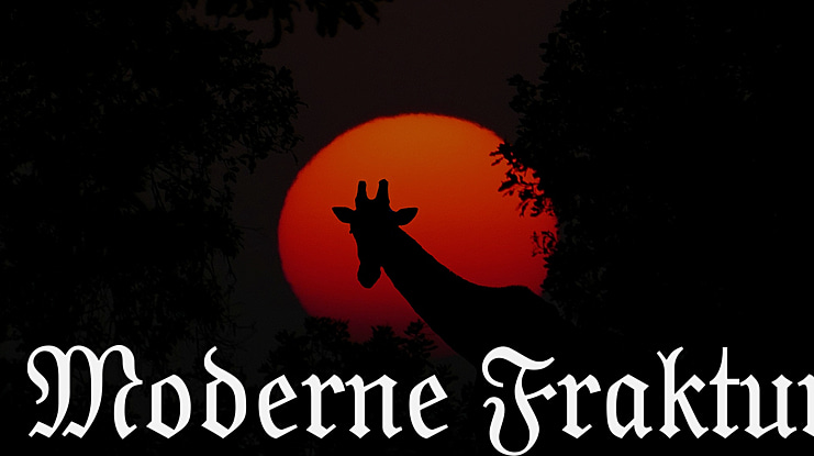 Moderne Fraktur Font