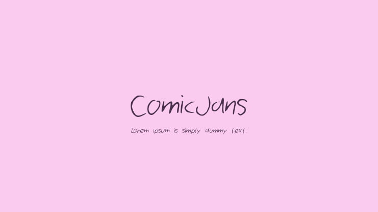 ComicJans Font