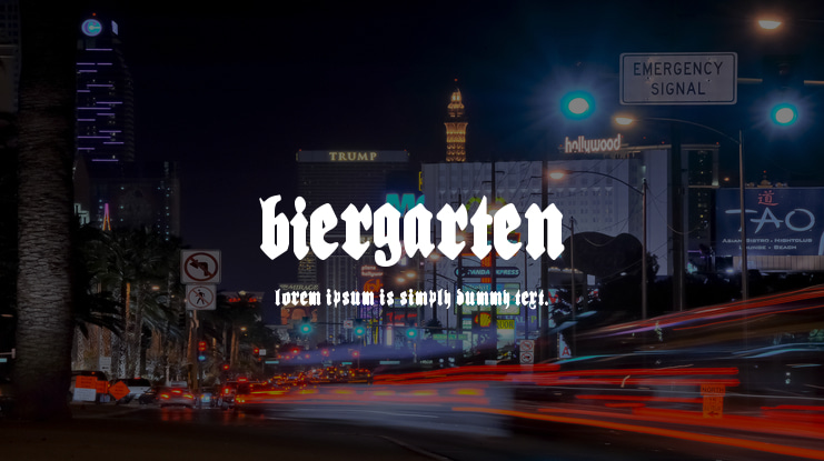 Biergarten Font Family
