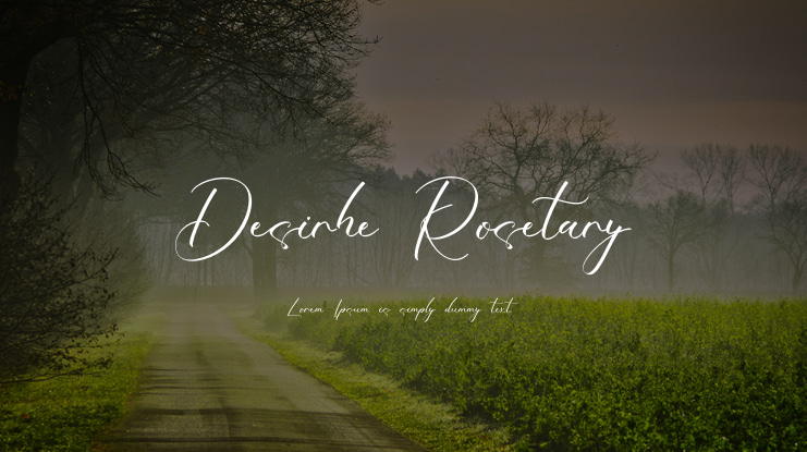 Desirhe Rosetary Font