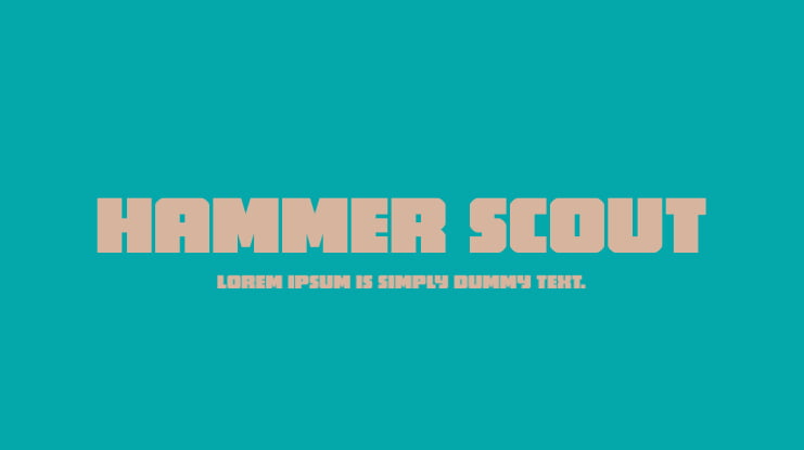 Hammer Scout Font Family