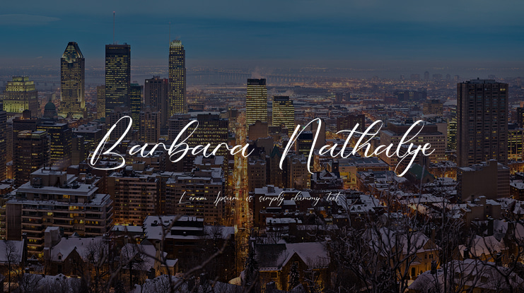 Barbara Nathalye Font