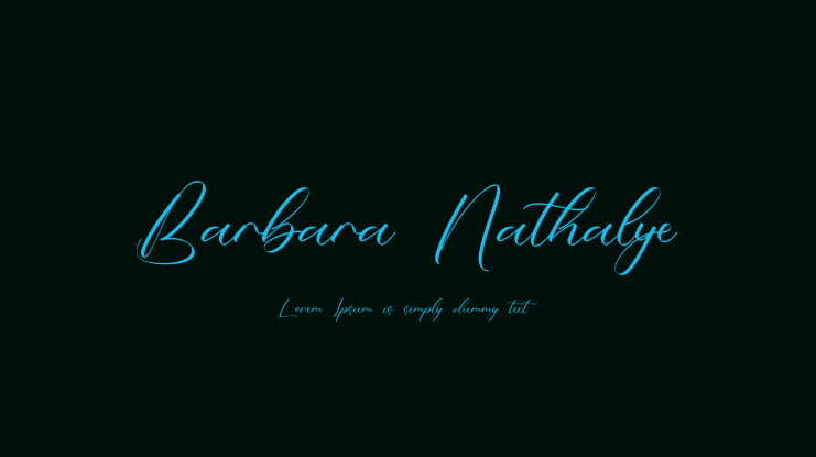 Barbara Nathalye Font