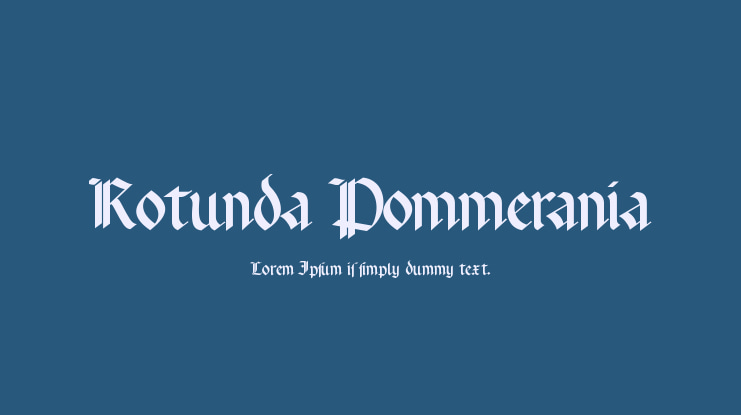 Rotunda Pommerania Font