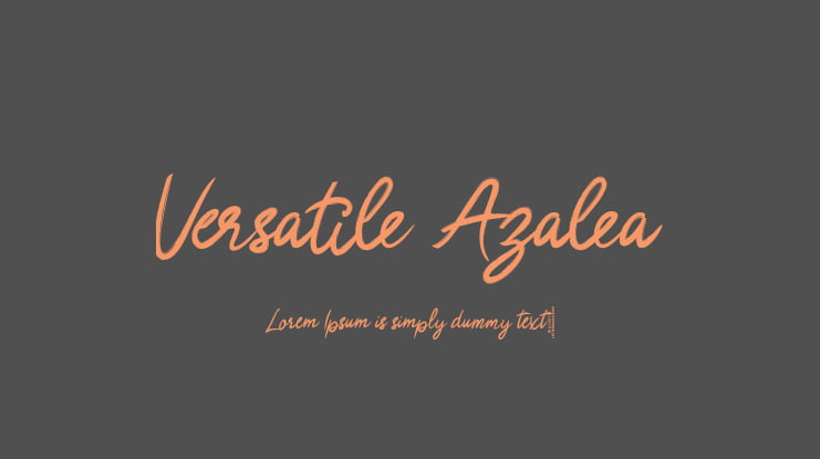 Versatile Azalea Font