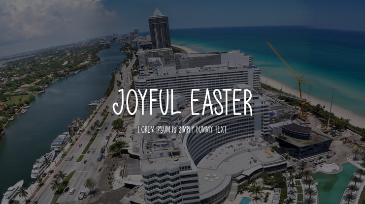 Joyful Easter Font