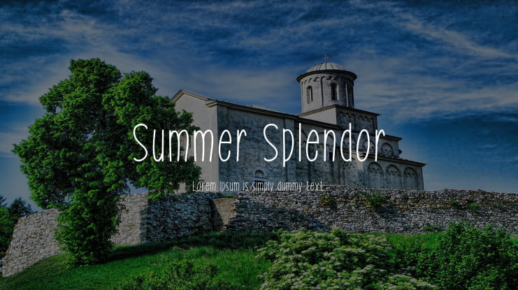 Summer Splendor Font