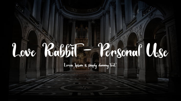 Love Rabbit - Personal Use Font