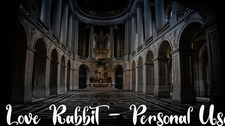 Love Rabbit - Personal Use Font