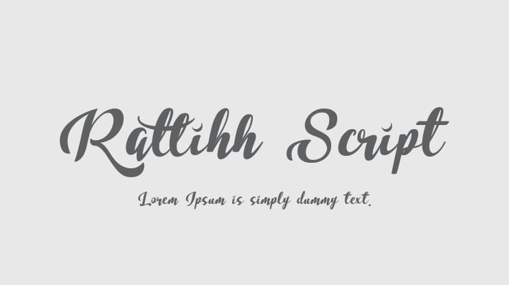 Rattihh Script Font