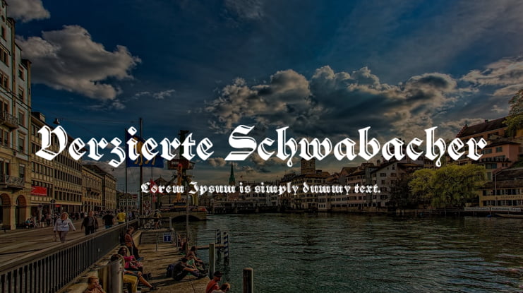 Verzierte Schwabacher Font