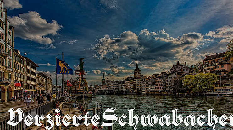 Verzierte Schwabacher Font