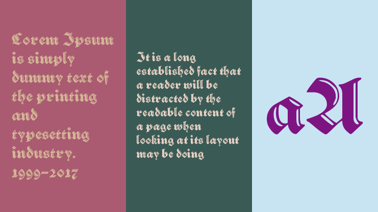 Verzierte Schwabacher Font