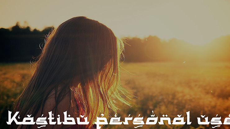 Kastibu personal use Font