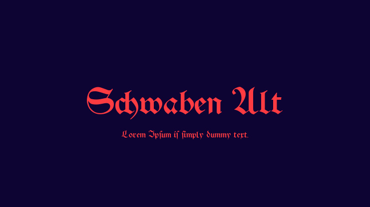 Schwaben Alt Font