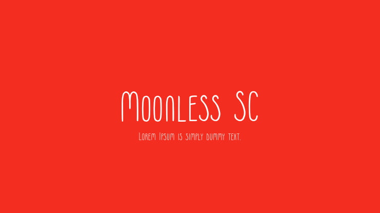 Moonless SC Font