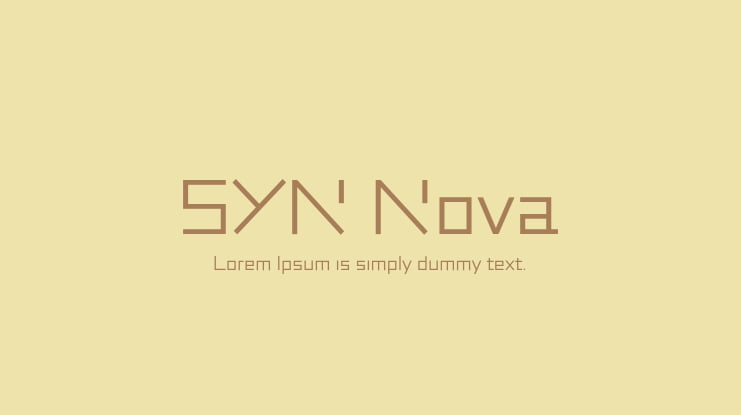 SYN Nova Font Family