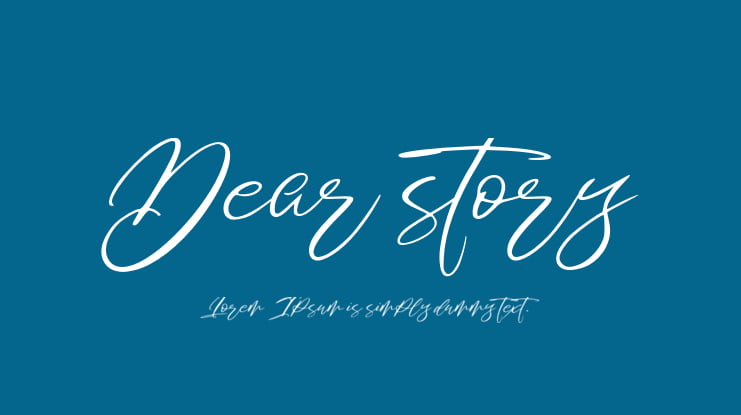 Dear story Font