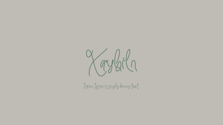 Xaybiln Font
