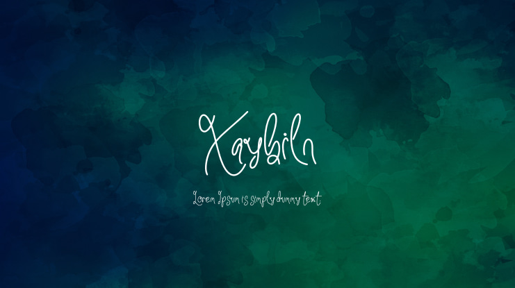 Xaybiln Font