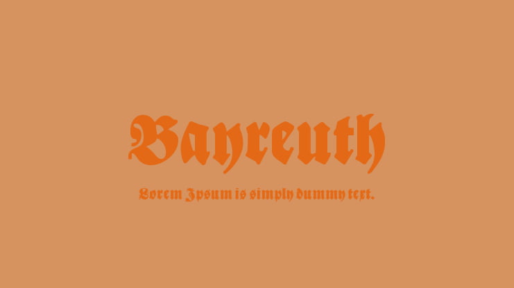 Bayreuth Font