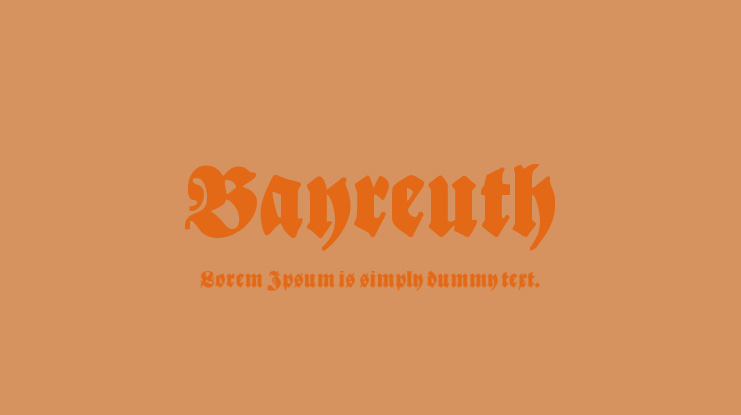 Bayreuth Font