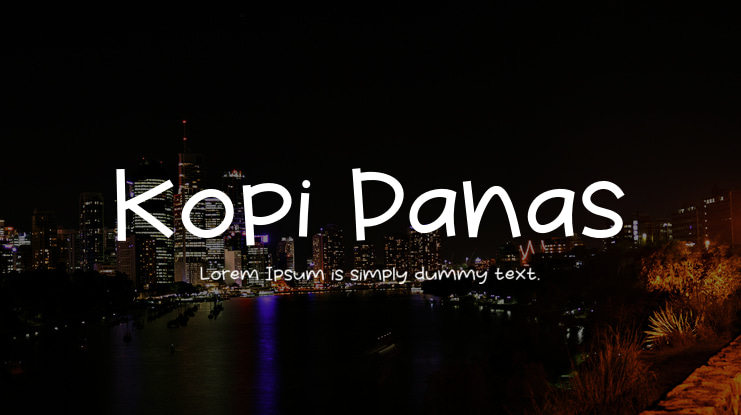 Kopi Panas Font