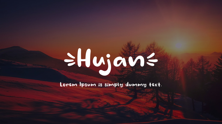 Hujan Font