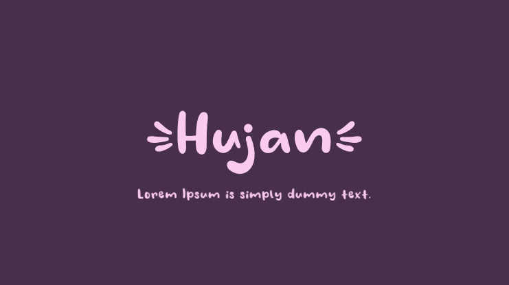 Hujan Font