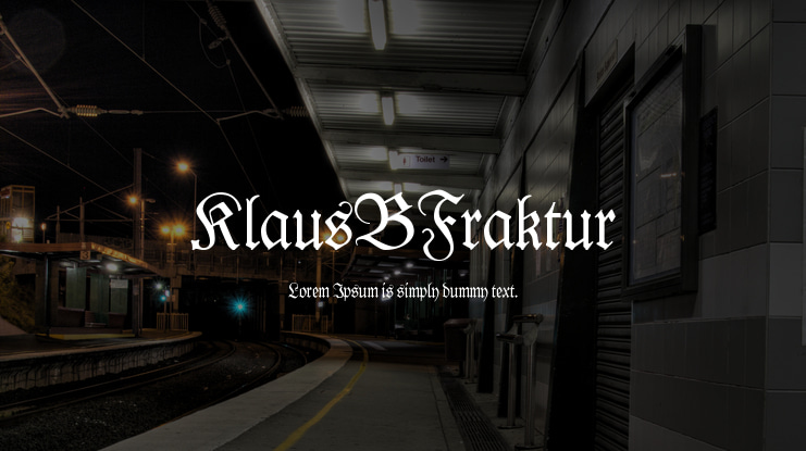 KlausBFraktur Font