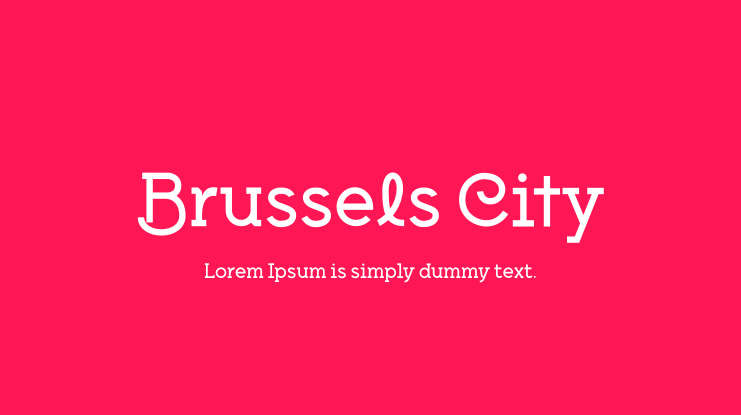Brussels City Font