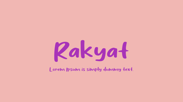 Rakyat Font : Download Free for Desktop & Webfont